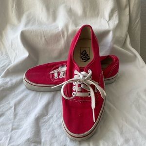 Red Vans Authentic